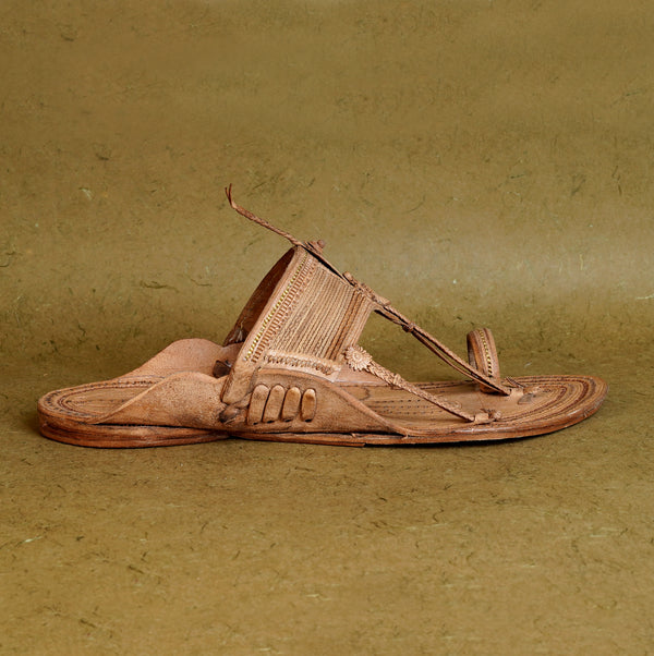 Dual Stitched Aamdar Kapashi Kolhapuri Chappal
