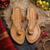 Authentic Kolhapuri sandals for women handmade leather footwear top view