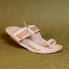 Angled perspective authentic Kapashi Kolhapuri chappal for men, GI-certified artisan paper sole durable daily footwear