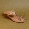 SHOPKOP Women's Queen Strap Kolhapuri Chappal – Handcrafted Genuine Leather Traditional Indian Sandal Cross Angle View | Direct from Kolhapur Manufacturer