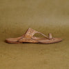SHOPKOP Genuine Leather Queen Strap Kolhapuri Chappal for Women – Handmade Traditional Indian Flat Sandal Side Profile | GI Tagged Kolhapur Footwear